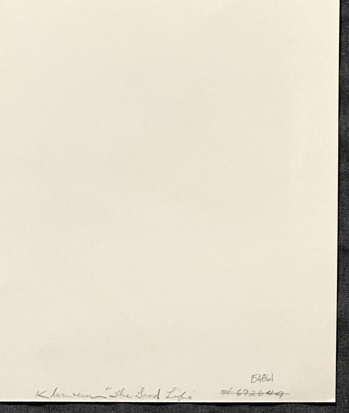 La buena vida 1978 Litografía artística firmada de edición limitada en venta 1
