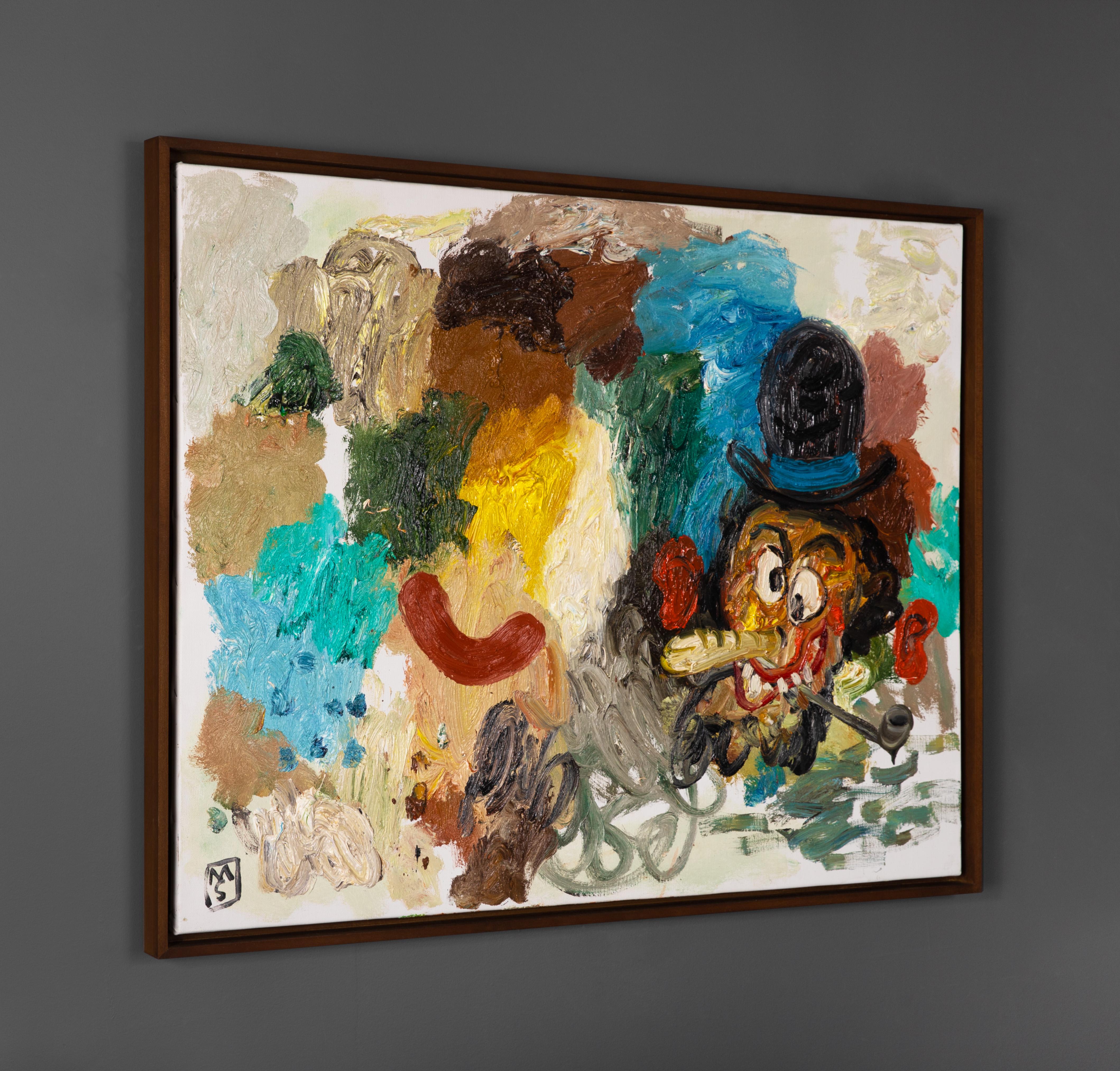 'Pintor Español Con Hambre' Post-Impressionist Oil Painting, 2022 For Sale 4