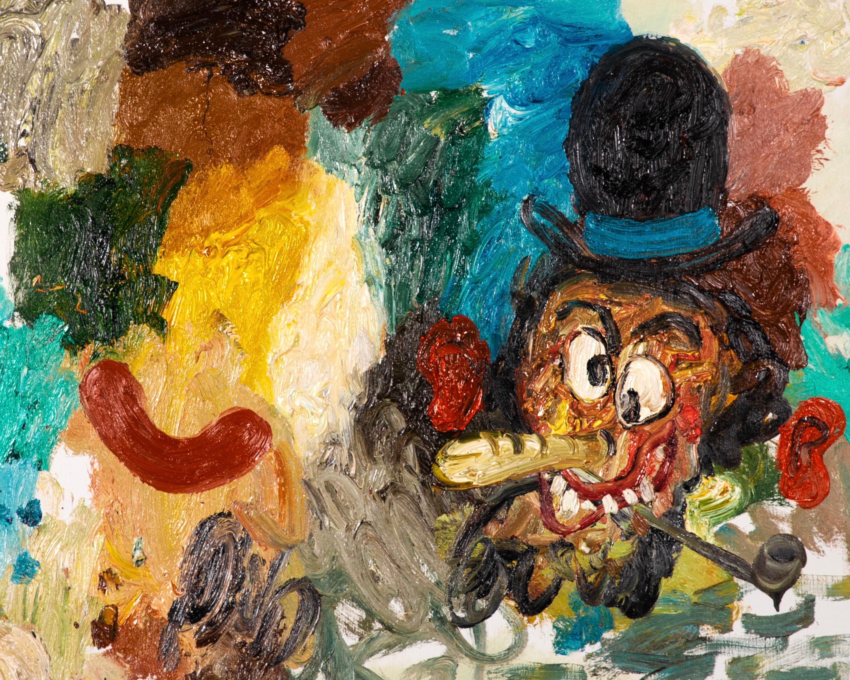 'Pintor Español Con Hambre' Post-Impressionist Oil Painting, 2022 For Sale 5