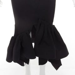 MATICEVSKI 2016 Creature schwarzer Boned-Rock mit Rüschen in Kurzform und Meerjungfrauenform AU8 M