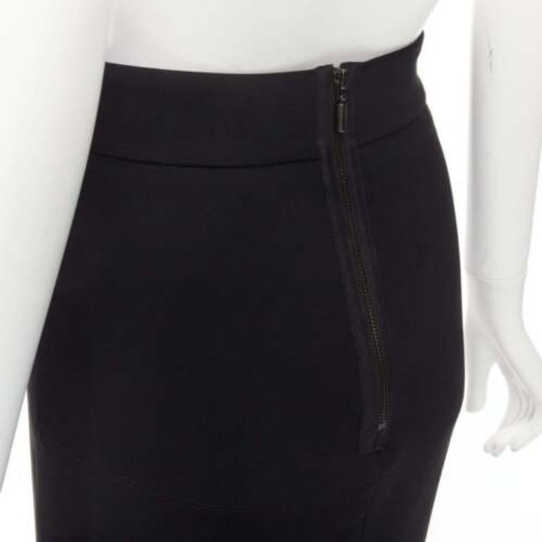 MATICEVSKI 2016 Creature black boned ruffles cropped mermaid skirt AU8 M For Sale 2