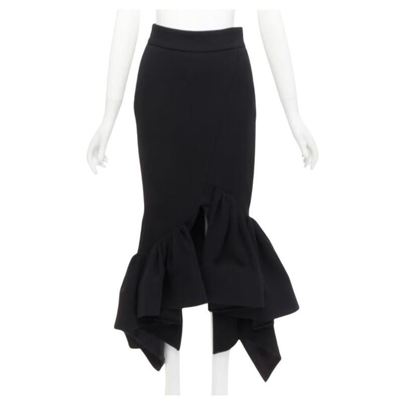 MATICEVSKI 2016 Creature black boned ruffles cropped mermaid skirt AU8 M For Sale