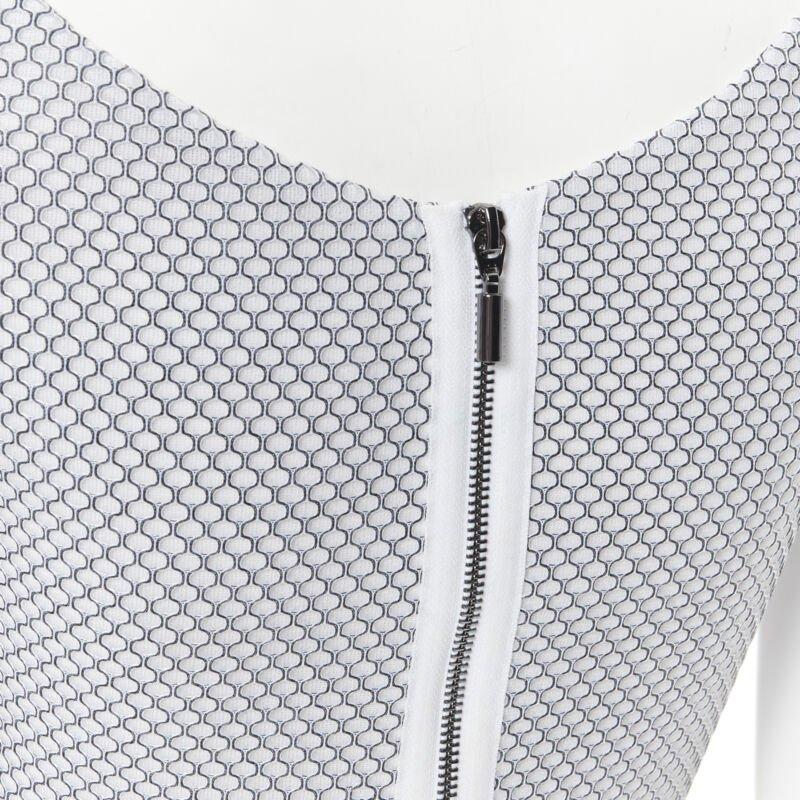 MATICEVSKI 2016 Petal Bodice honeycomb textured sleeveless crop top AU8 XS For Sale 3