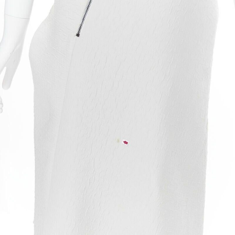 MATICEVSKI 2017 Meta Vestido gris claro drapeado con cintura fruncida UK6 XS en venta 5