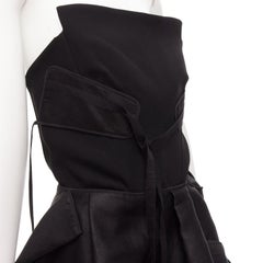 MATICEVSKI bustier à panneaux déconstruits Trinity en lin AUS8 S 2017