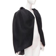 MATICEVSKI 2018 Explosion black crepe voluminous bolero cape AU8 M
