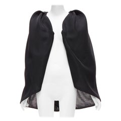 MATICEVSKI 2018 Explosion black crepe voluminous bolero cape AU8 M