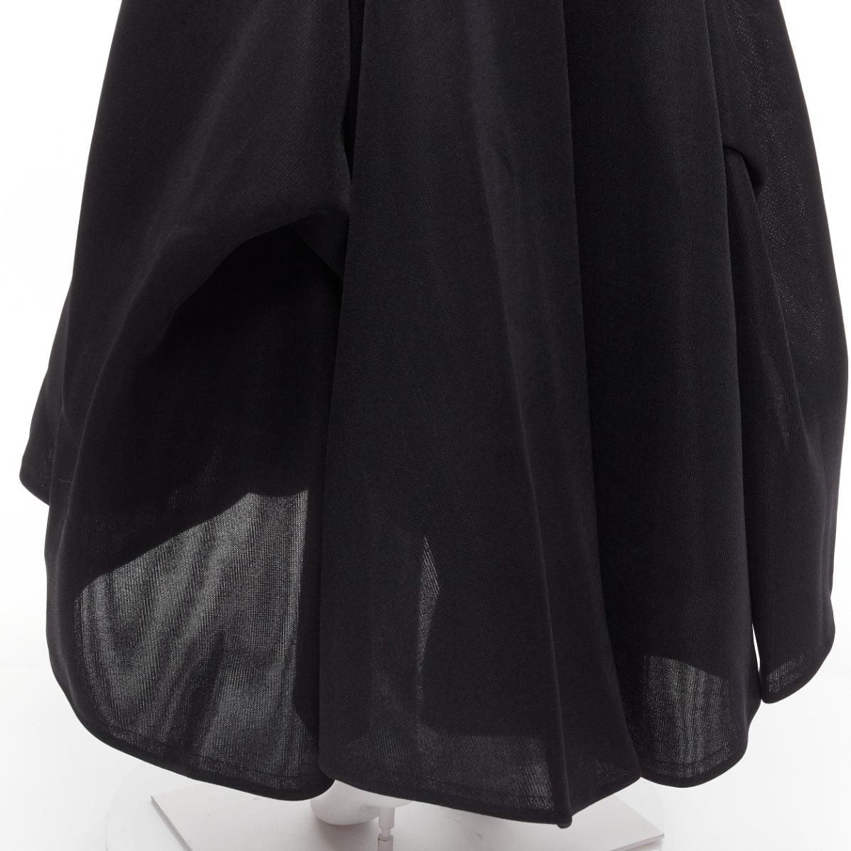 MATICEVSKI 2018 Ornament black peak bust boned corset midi gown AU8 M 3