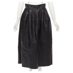 MATICEVSKI 2021 Tavolara lambskin leather rounded hip silhouette midiskirt AUS10