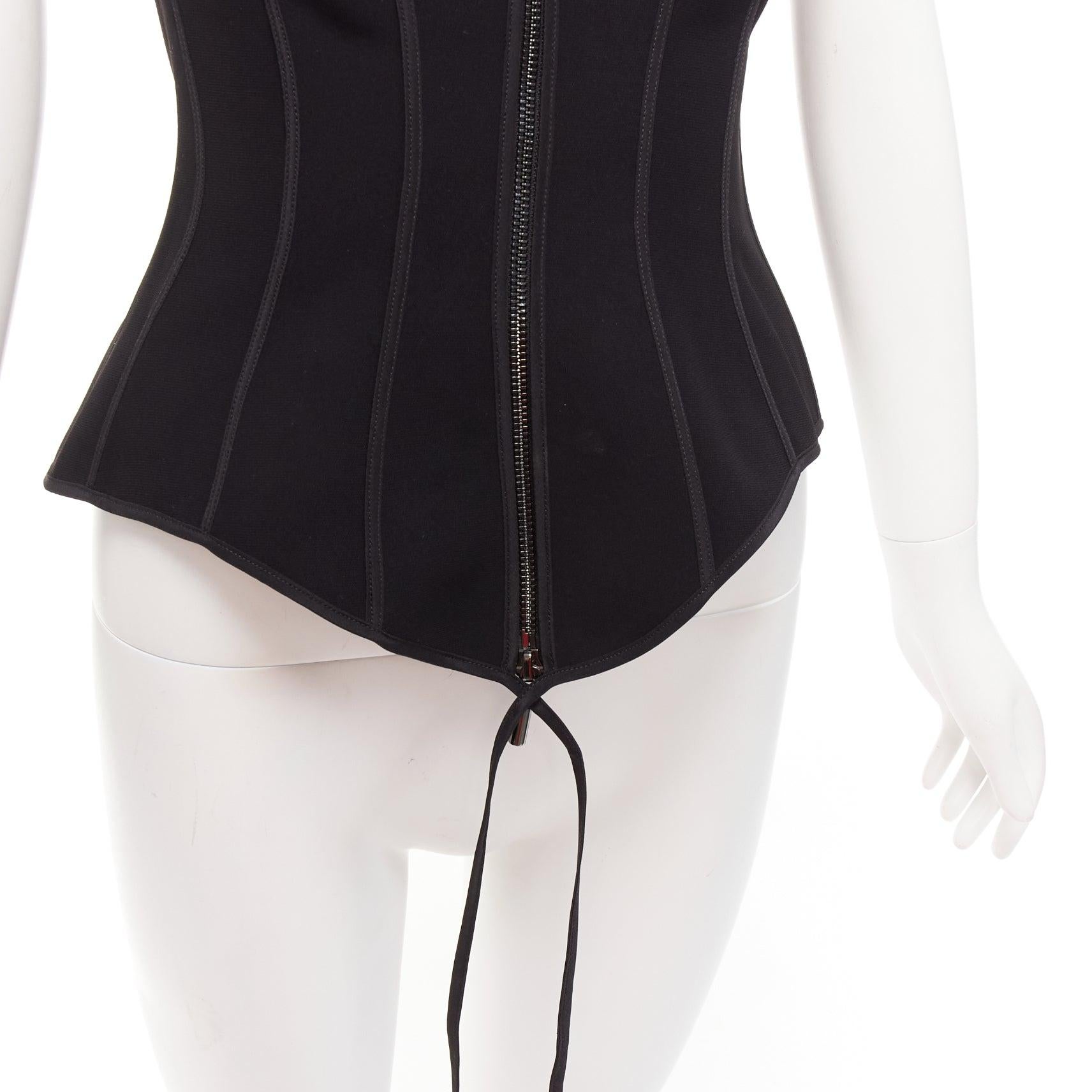 MATICEVSKI 2022 Fable Bustier black contour seam boned corset top AUS10 M
Reference: KEDG/A00320
Brand: Maticevski
Model: Fable Bustier
Collection: FW 2022
Material: Polyester
Color: Black, Silver
Pattern: Solid
Closure: Zip
Lining: Black