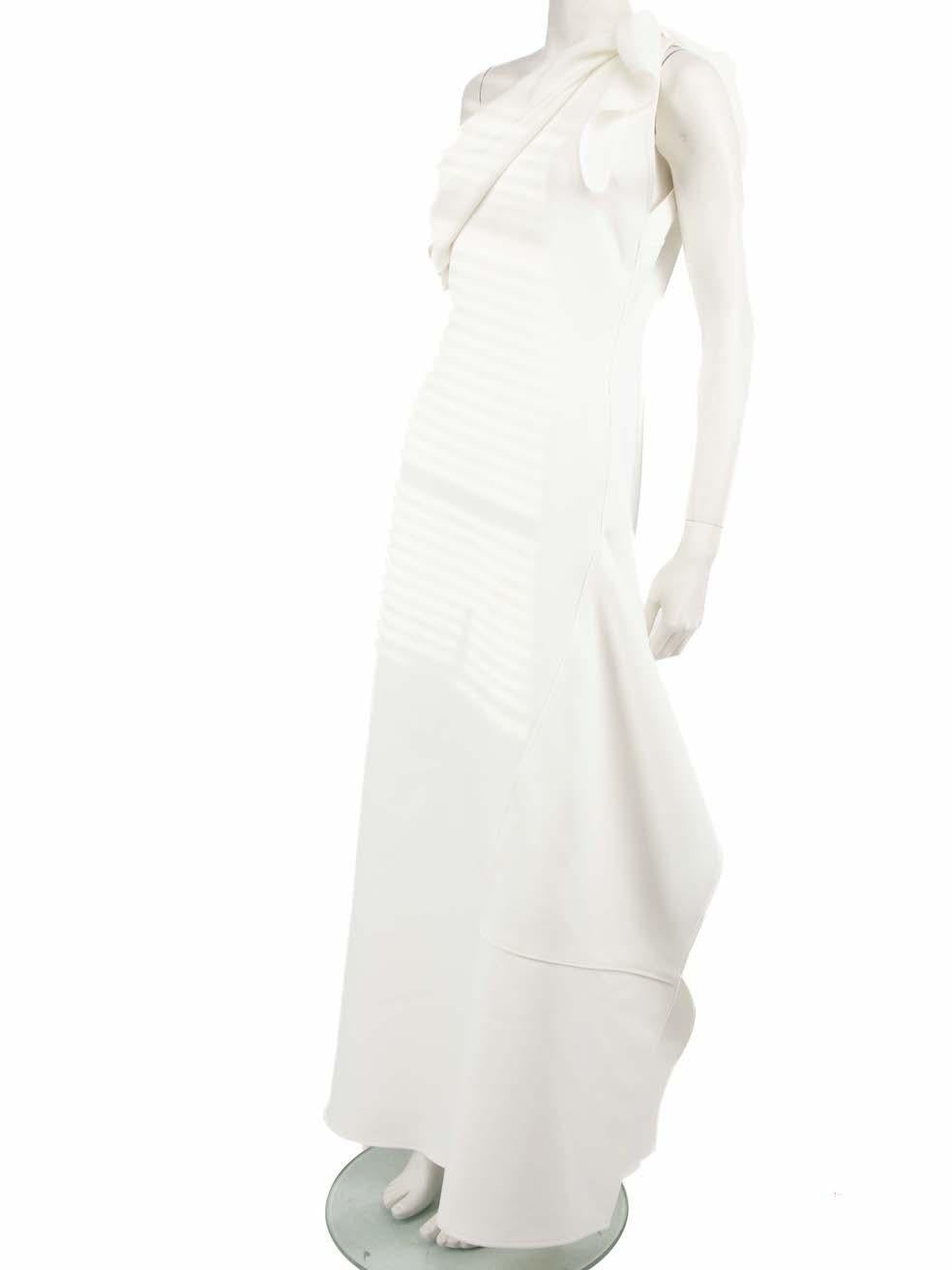 Women's Maticevski AW23 White Rigorous Maxi Gown Size L For Sale