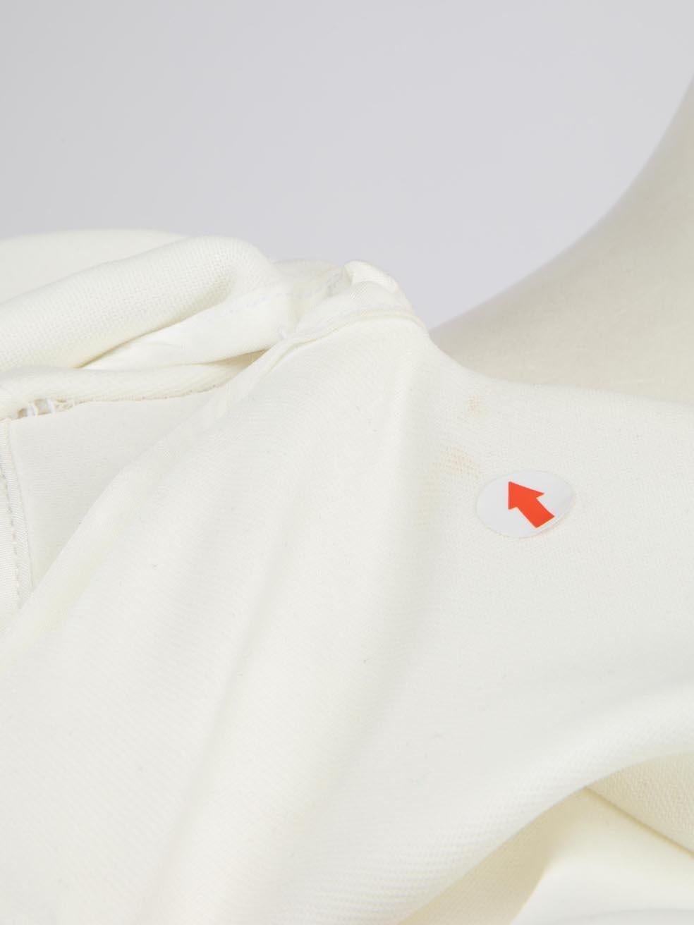Maticevski AW23 White Rigorous Maxi Gown Size L For Sale 1