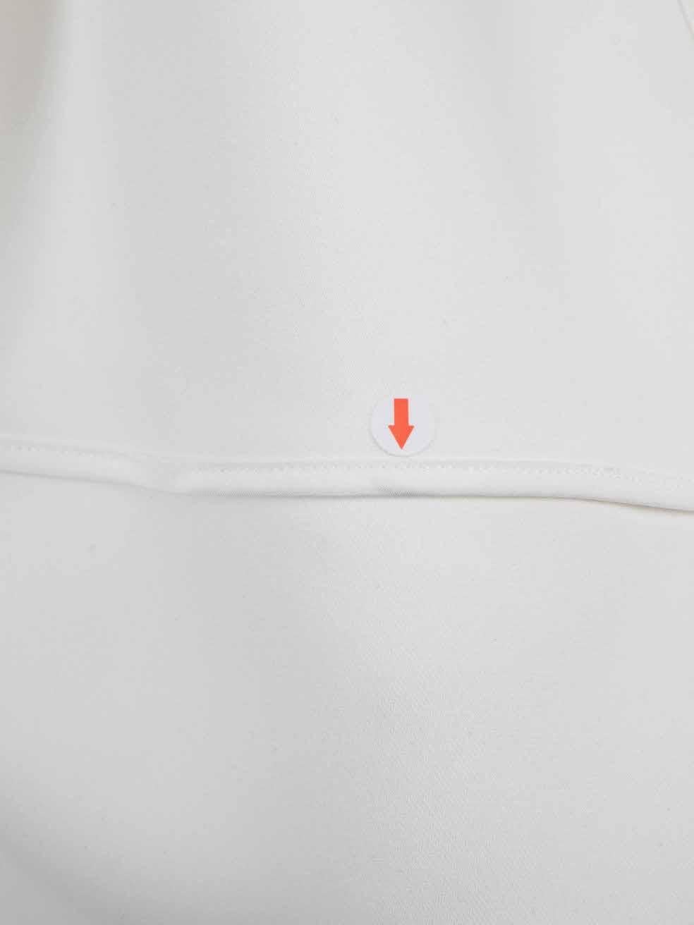 Maticevski AW23 White Rigorous Maxi Gown Size L For Sale 3