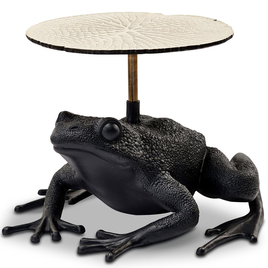 The Matilda frog side table embodies the playful spirit often evident in the works of Egg Designs.
Inspired by the plight of the endangered cape flats frog they decided to create a piece of furniture that would keep the frog ever present in their