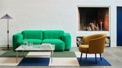 Matin Floor Lamp by Inga Sempé for HAY in Lavender Fabric