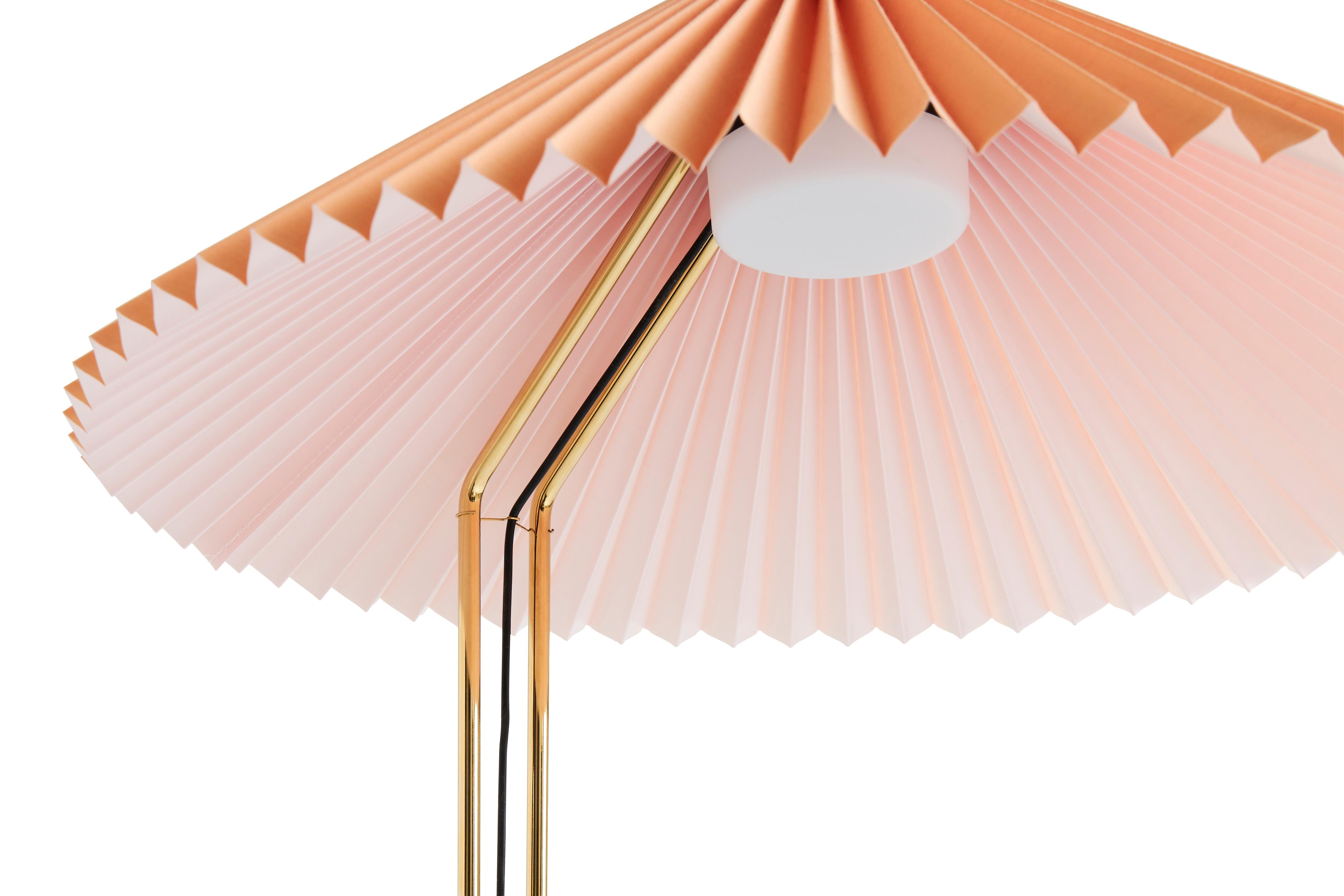 Scandinavian Modern Matin Floor Lamp, Peach by Inga Sempé for Hay For Sale