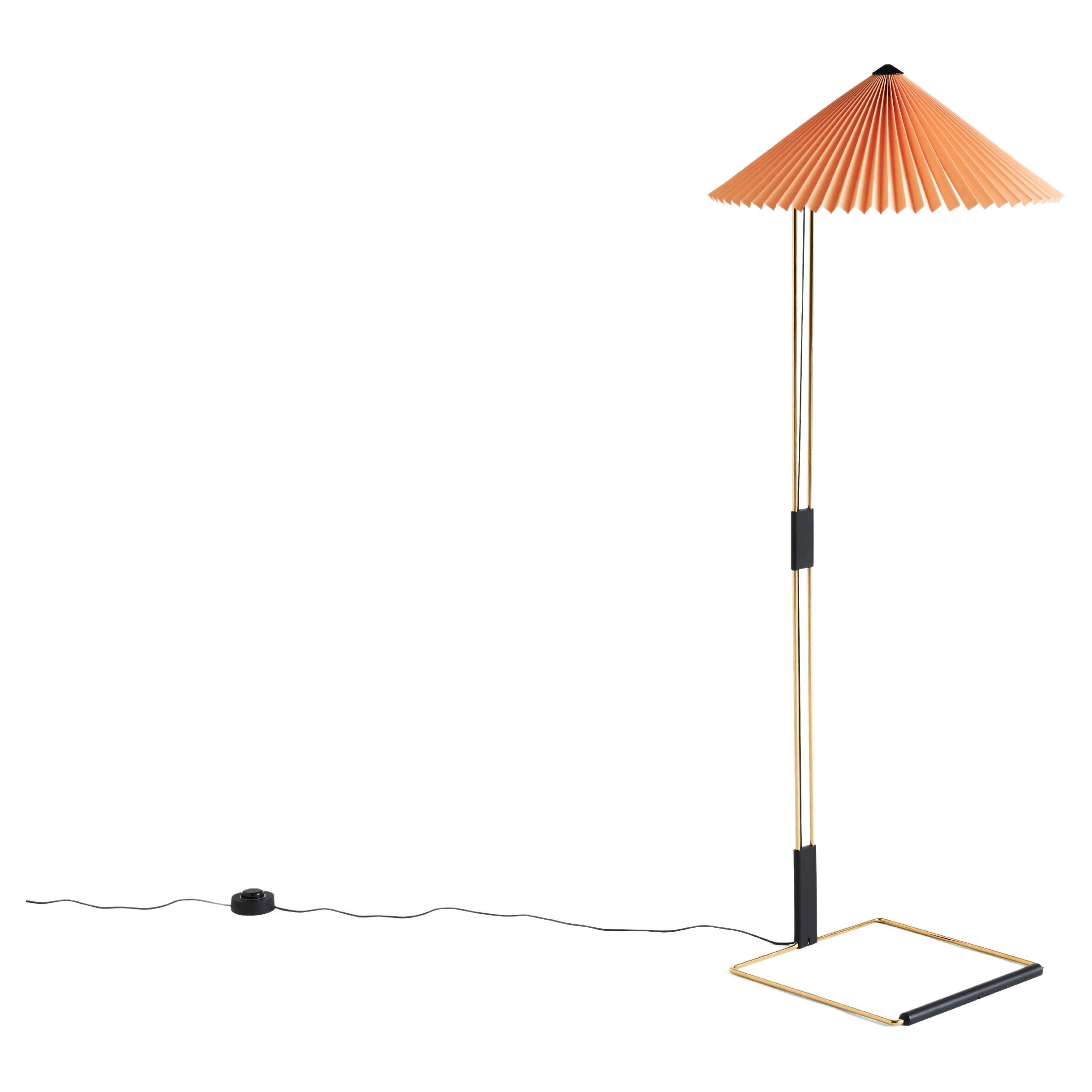 Matin Floor Lamp, Peach by Inga Sempé for Hay For Sale