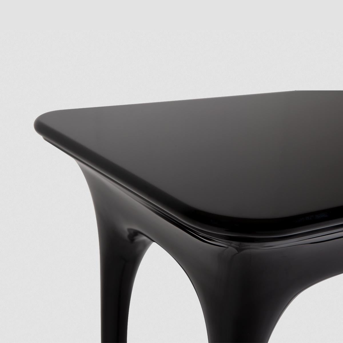 Nickel Table d'appoint à tiroir Matis en vente