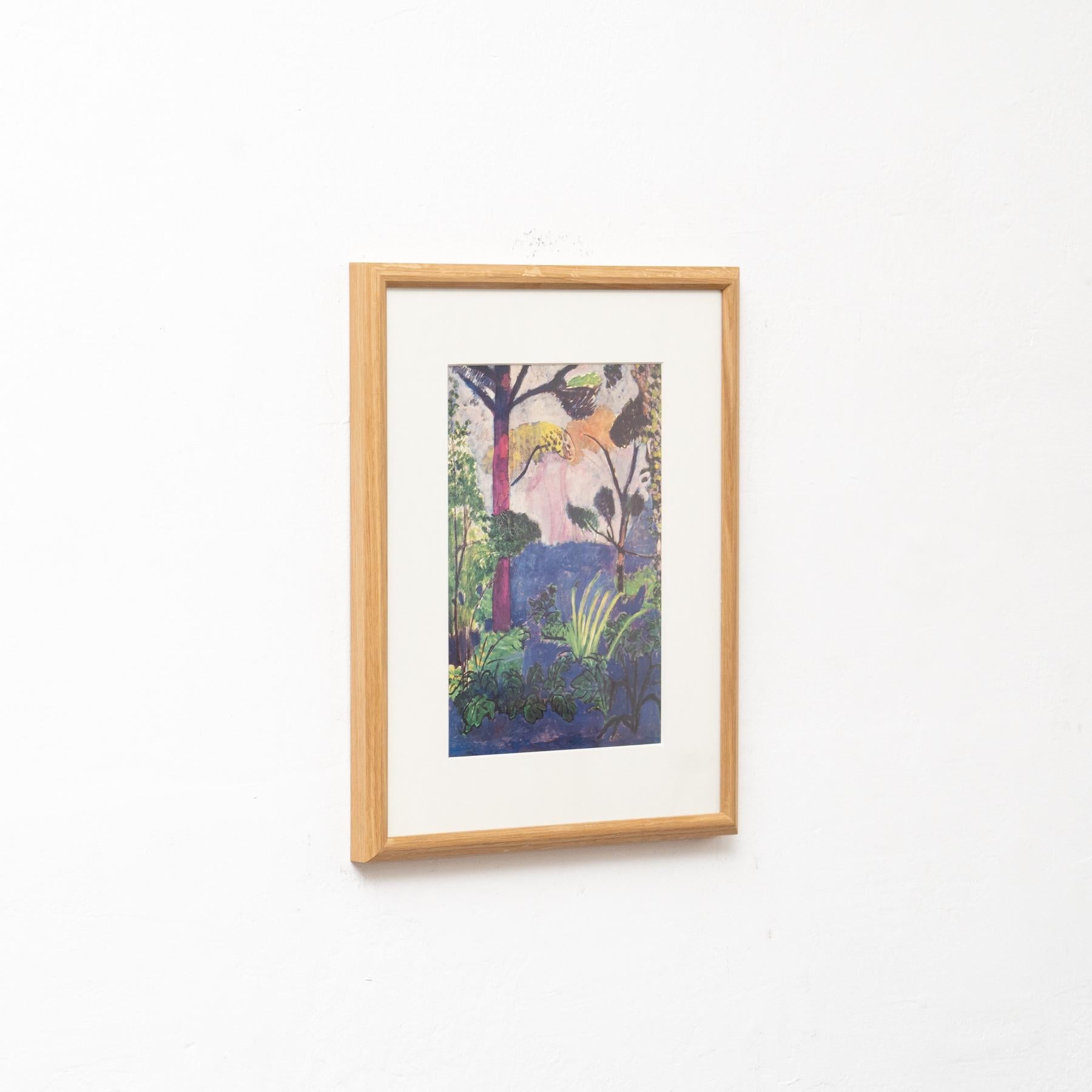 Spanish Matisse Framed Colorful Print by Moderna Museet, circa 1990  For Sale