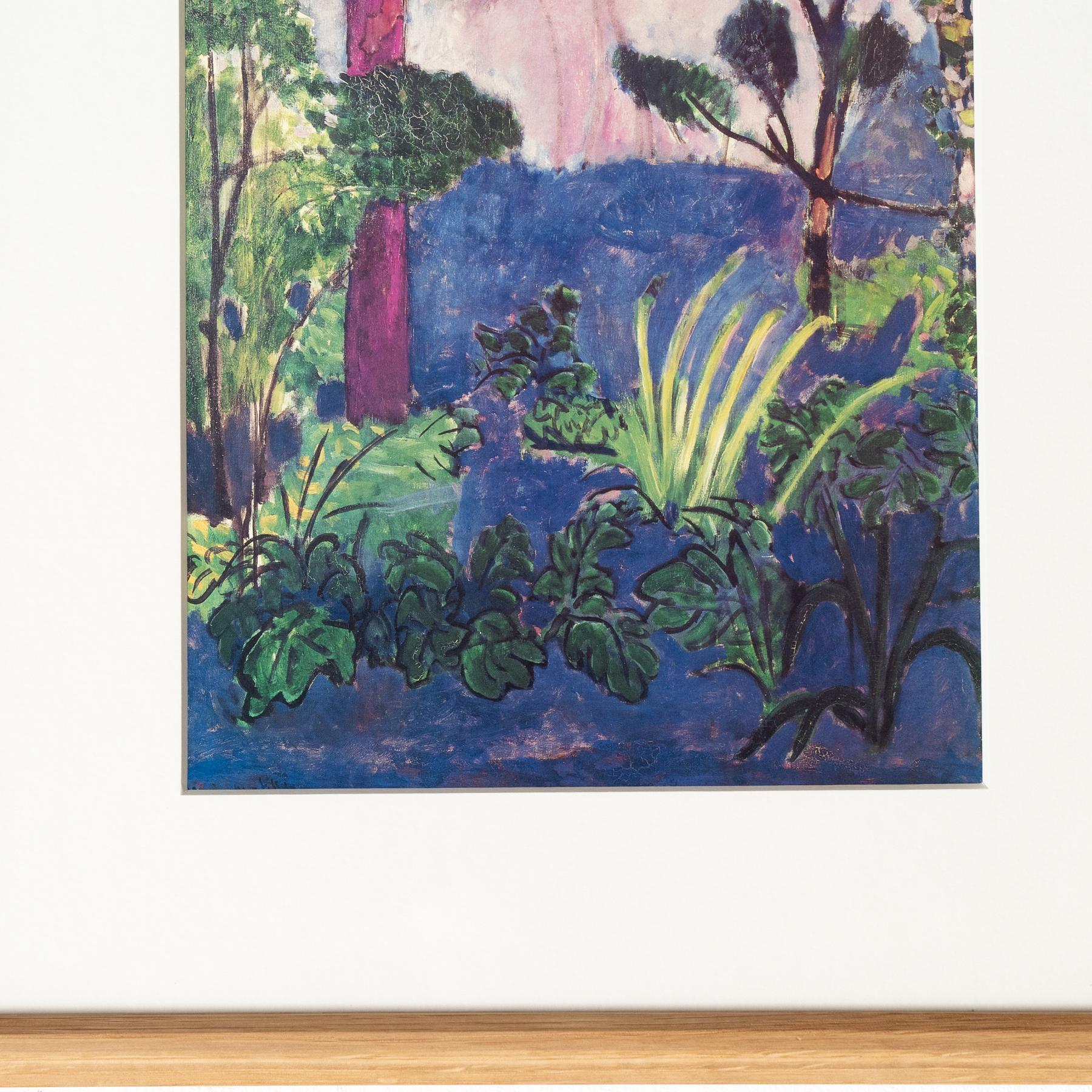 Matisse Framed Colorful Print by Moderna Museet, circa 1990  In Good Condition For Sale In Barcelona, Barcelona