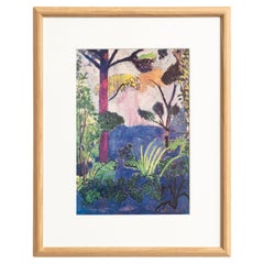 Retro Matisse Framed Colorful Print by Moderna Museet, circa 1990 