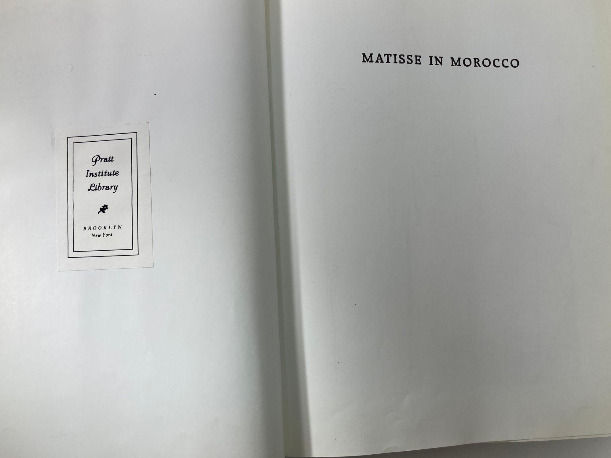 American Matisse in Morocco: The Paintings and Drawings, 1912-1913 Hardcover Book 1st Ed. For Sale