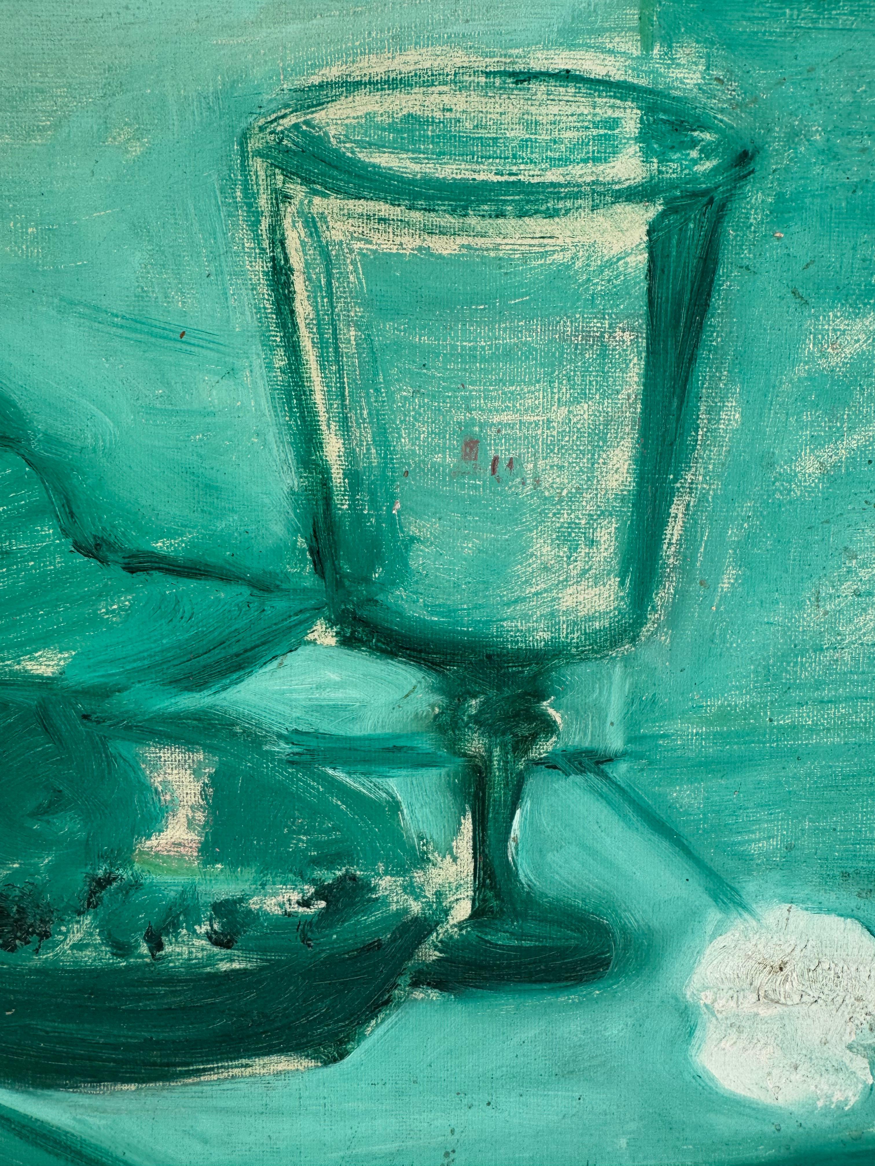 Peint à la main Nature morte inspirée de Matisse en vente
