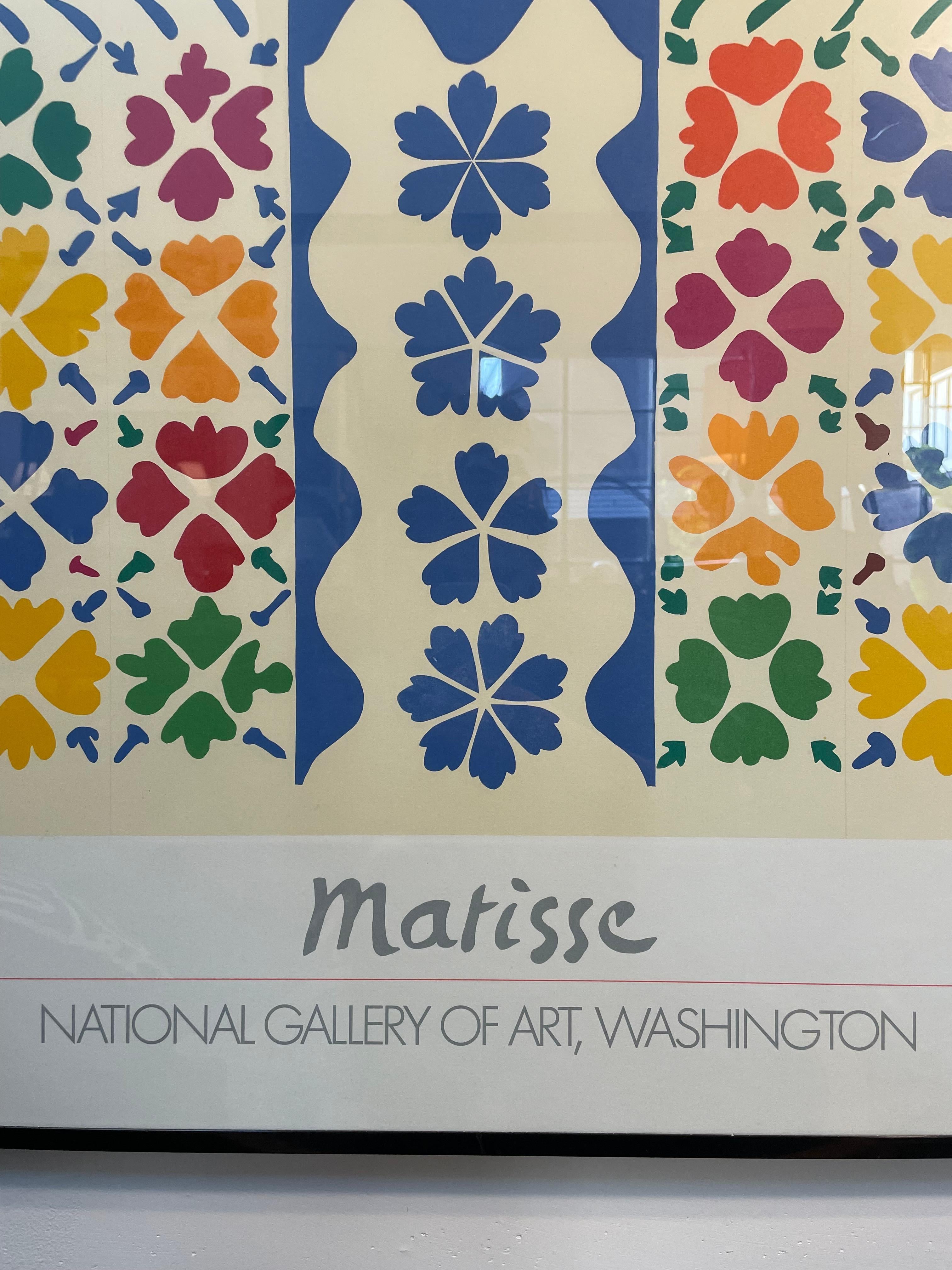 Beautifully framed Matisse National Gallery of Art (Washington) Print. Dated.
