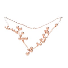 Collier d'anémones de Matisse en or rose 18k, Larissa Moraes Jewelry