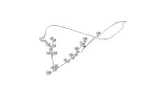 Collier d'anémones de Matisse en or S.S White White, Larissa Moraes Jewelry