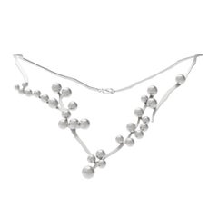 Collier d'anémones de Matisse en or S.S White White, Larissa Moraes Jewelry