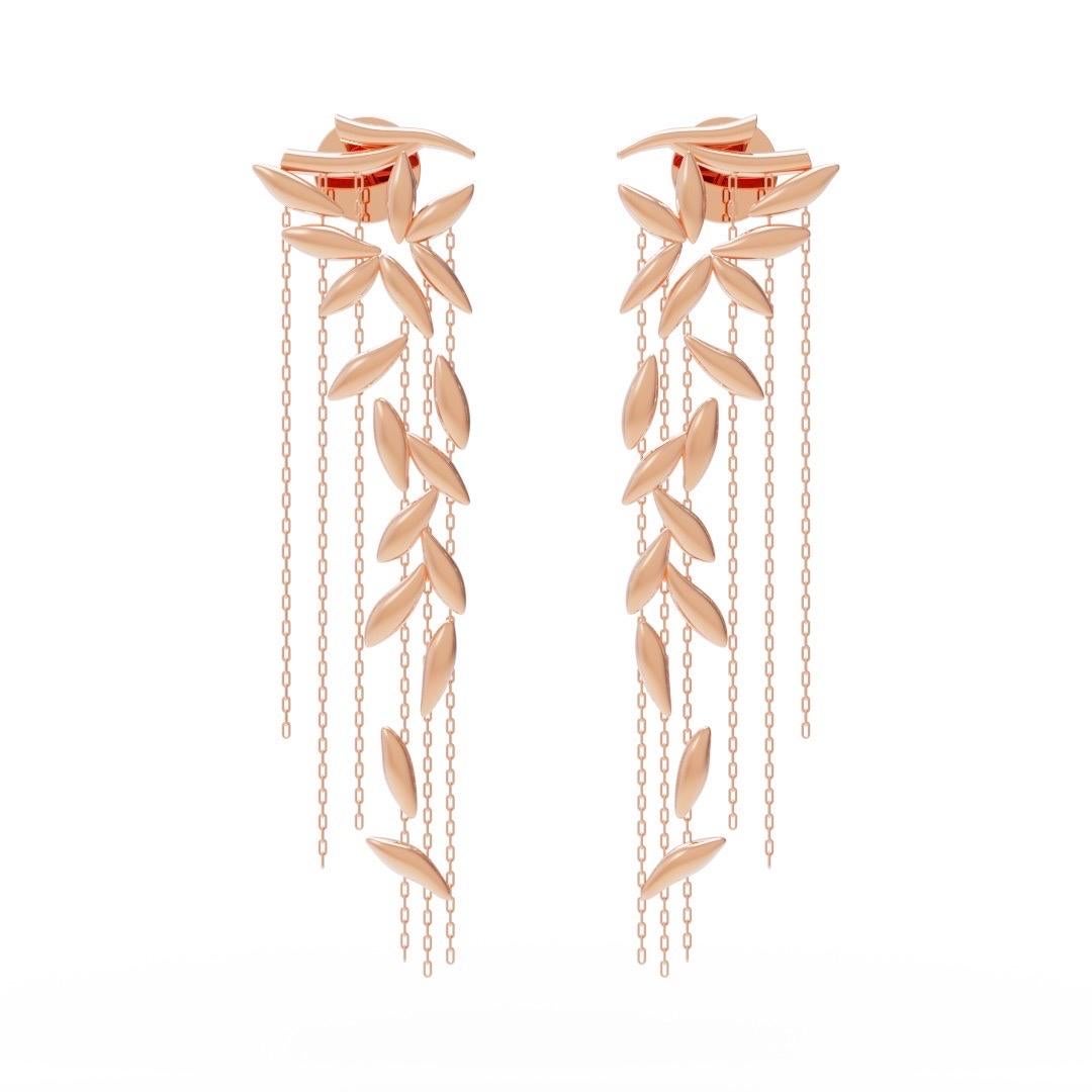 Matisse's Royal Tears Ohrringe 18k Rose Gold, Larissa Moraes Schmuck (Zeitgenössisch) im Angebot