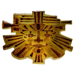 Matius Spectacular French Midcentury "Inca" Wall Light, 1977