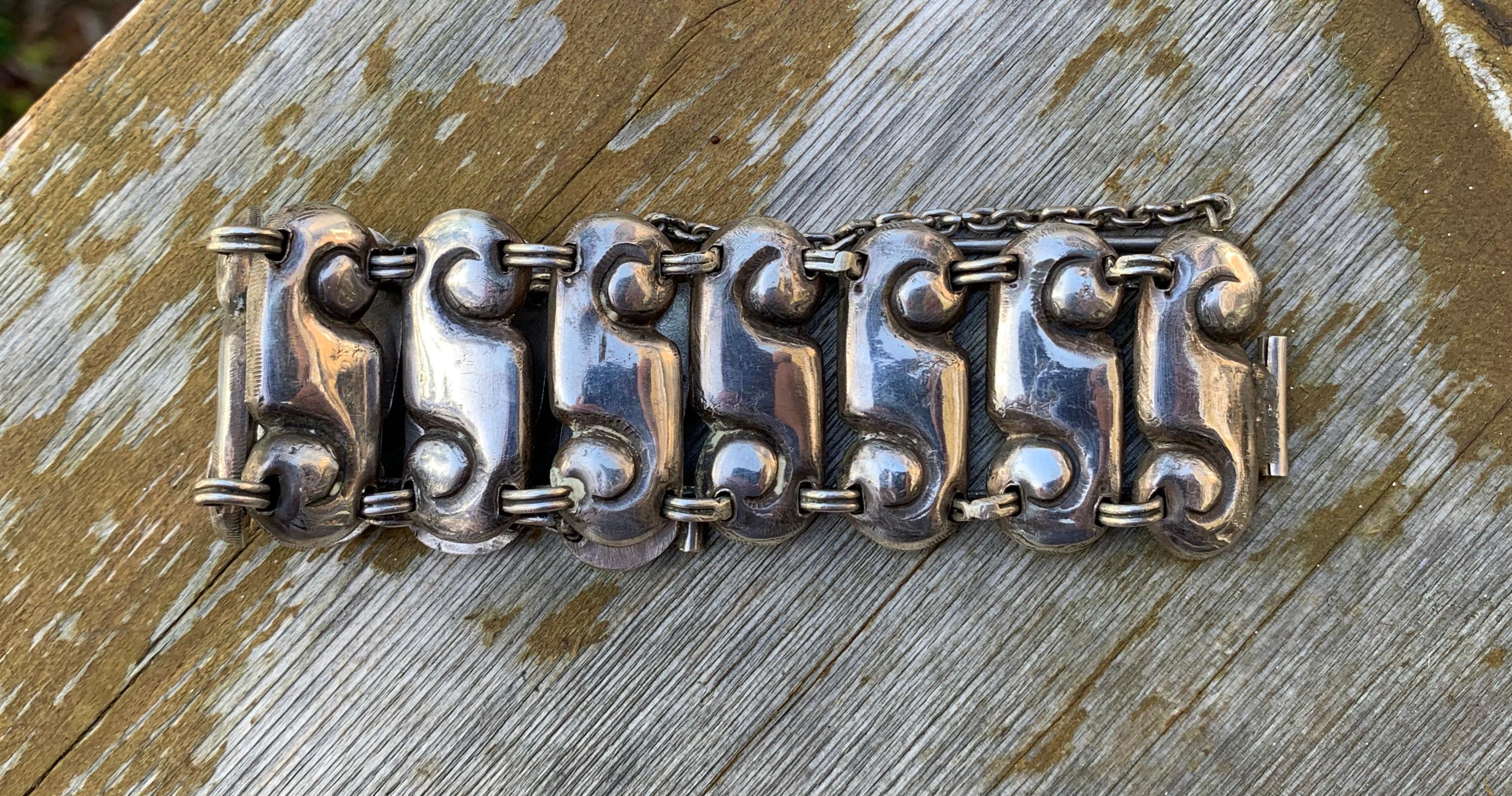 MATL Matilde Poulat Mexican Necklace Bracelet Suite Sterling Silver Rare 1