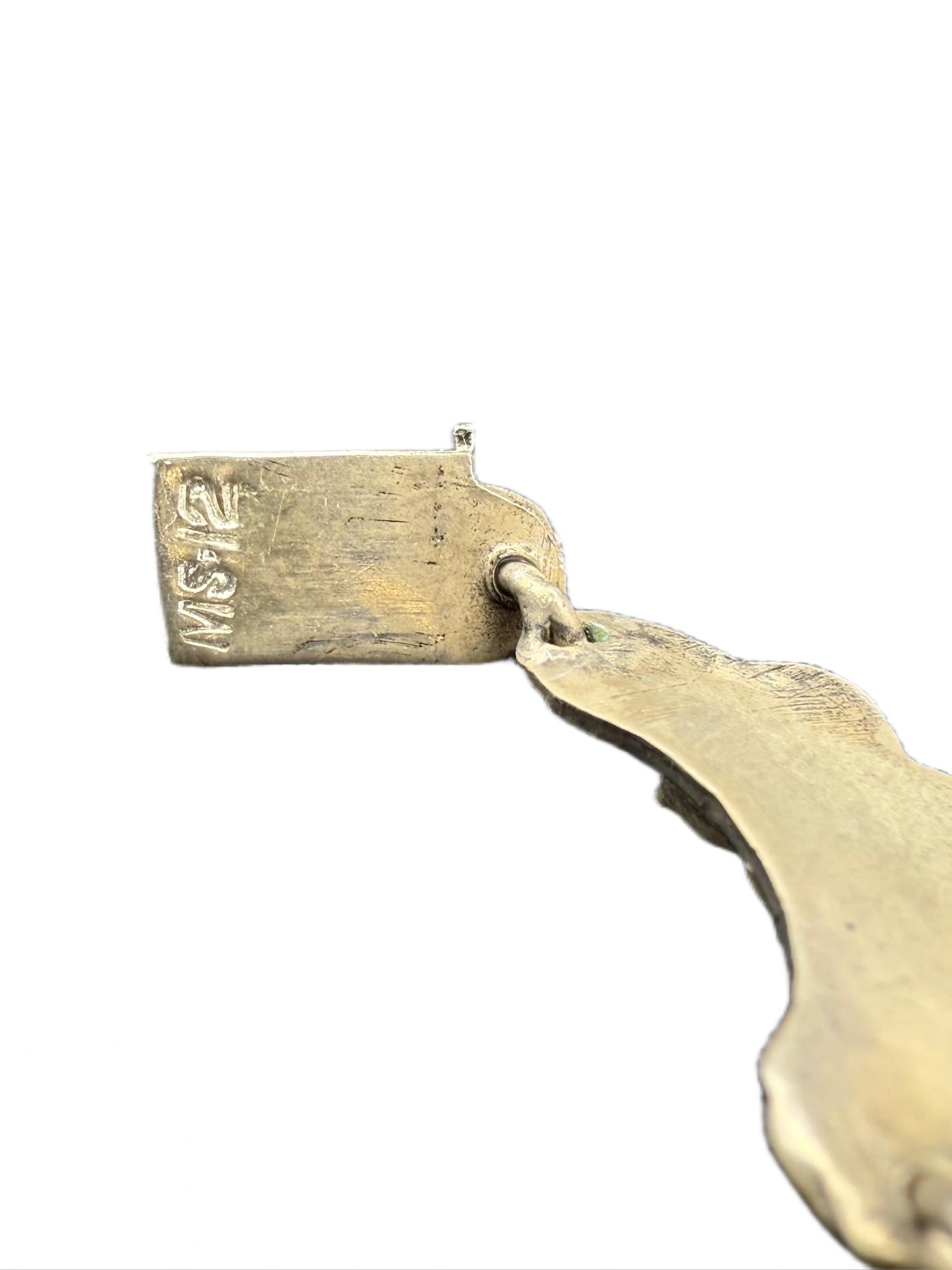 Collier en argent de Matl Salas avec améthyste et turquoise, argent mexicain 1970 en vente 5