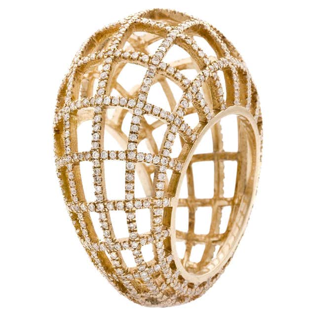 Matrix Double 18k Gold Rings with 10CT of Ruby and 2.70CT of White ...