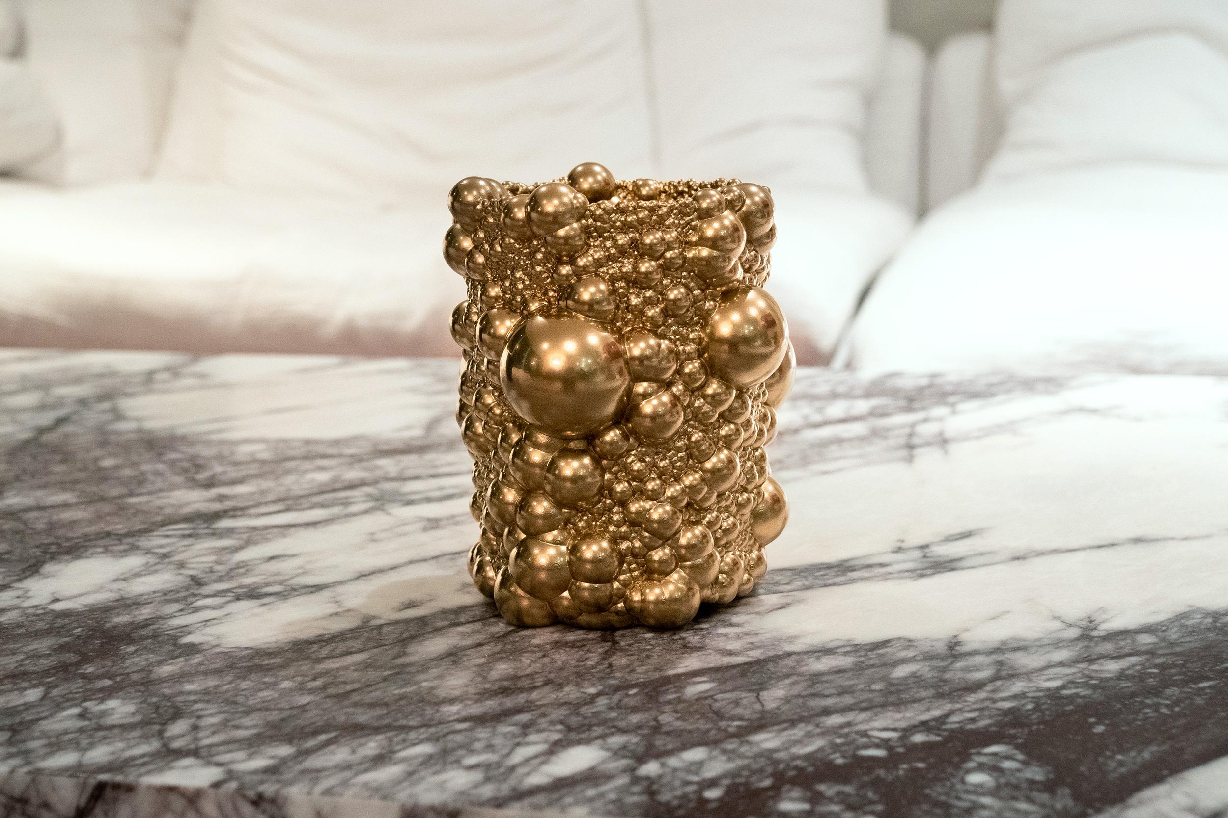 Vaso Matrix Spheres Oro Scuro 4