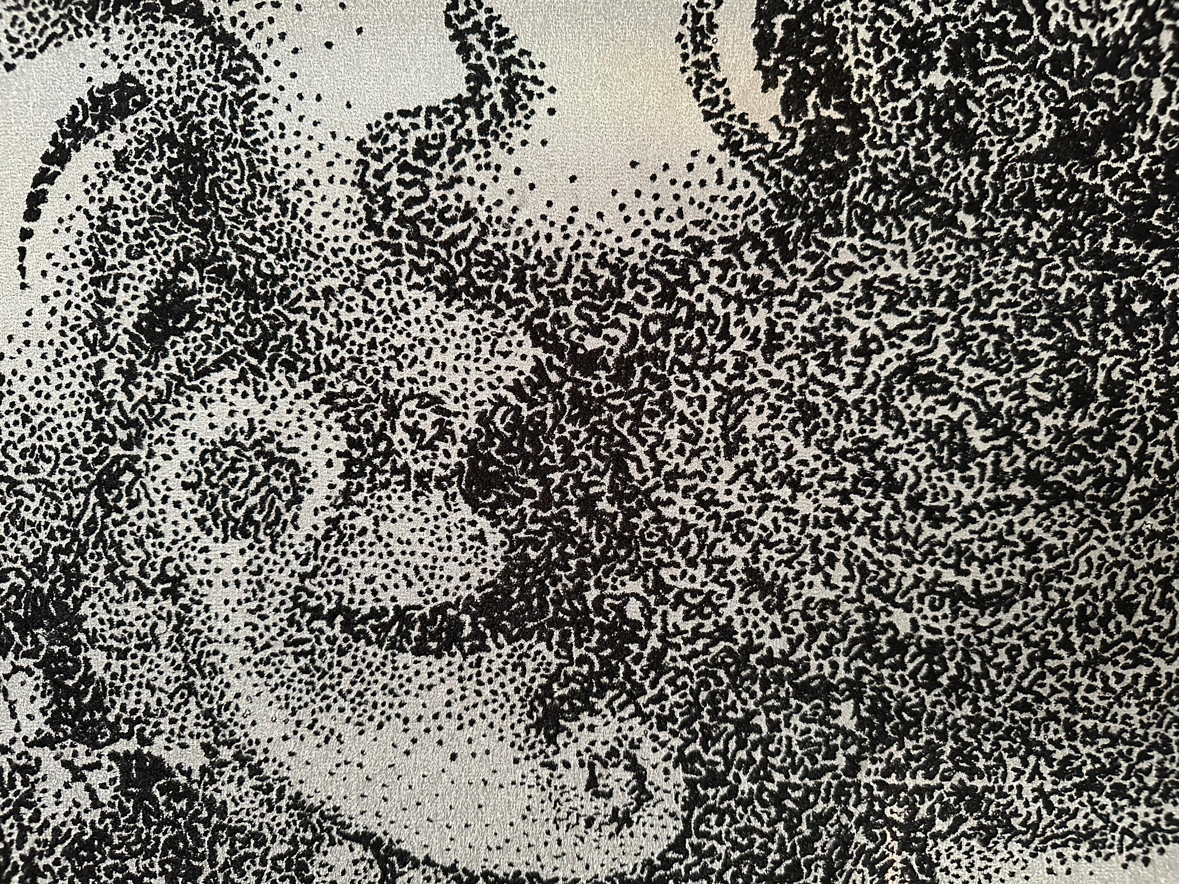 Matrix, Swarovski and Silver Threads Embroidered Tapestry , in Stock For Sale 5