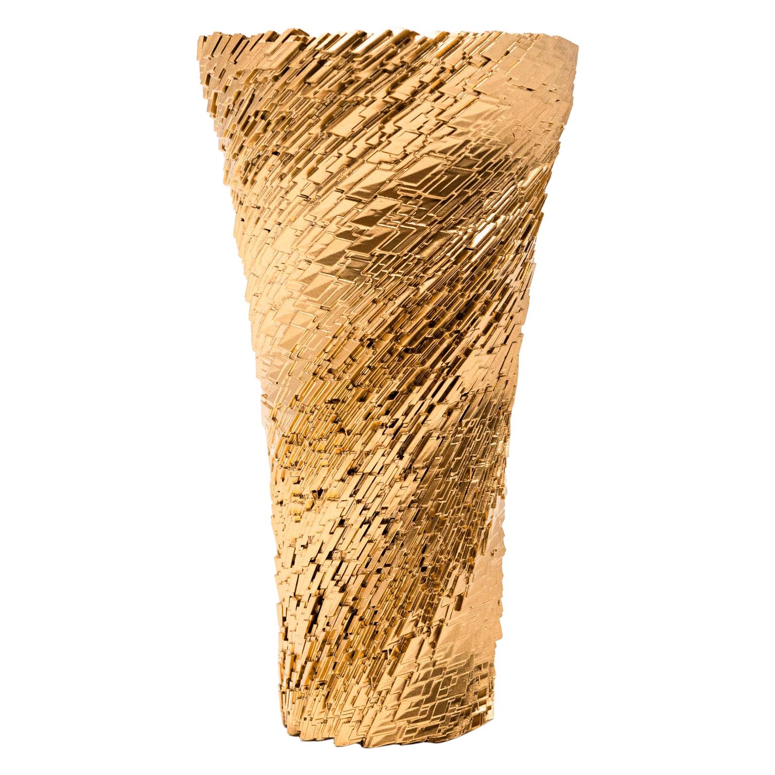 Matrix Vase Gold For Sale