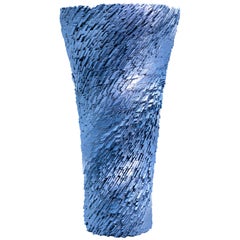 Matrix Vase Ice Blue / Silver