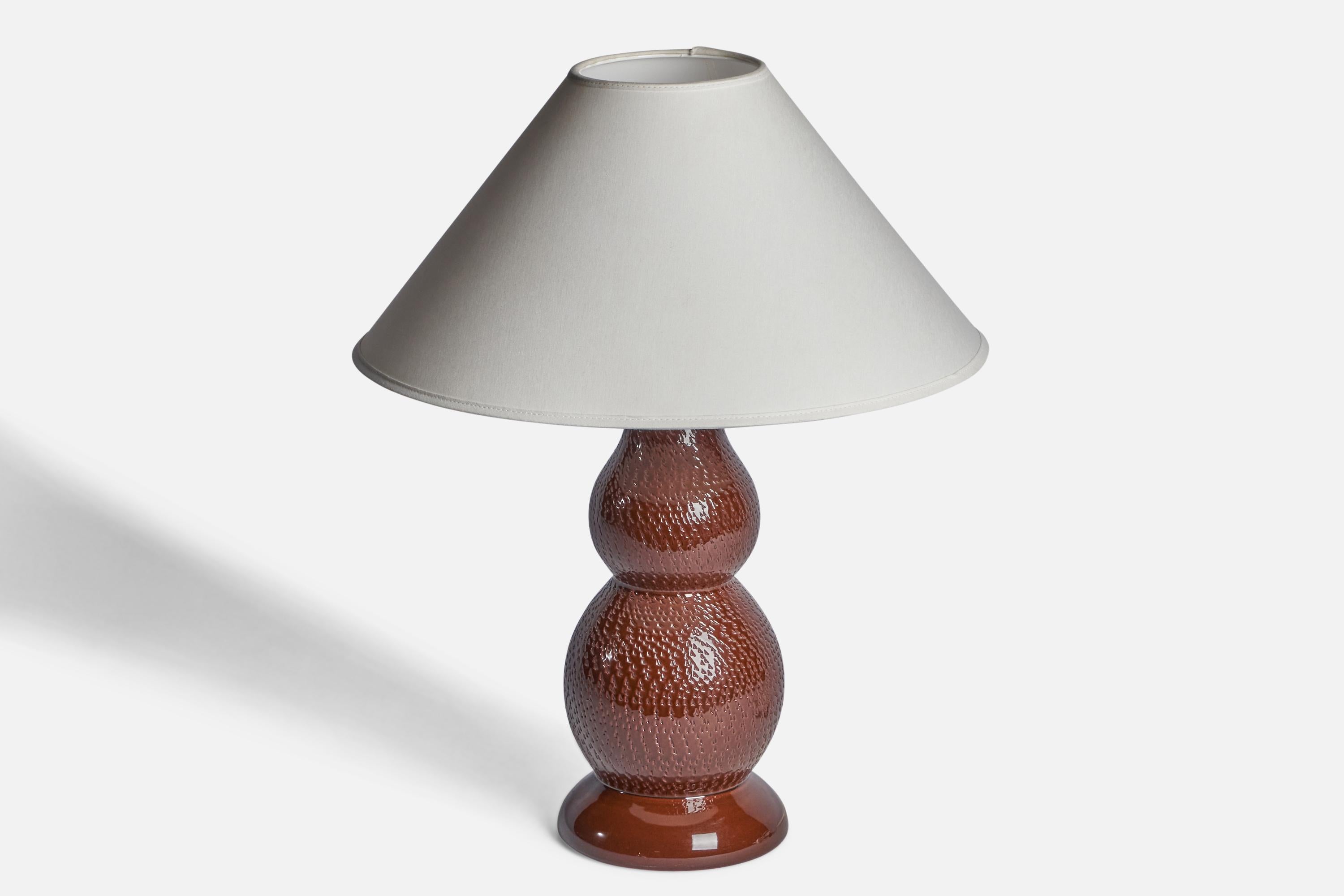 Swedish Mats Birgersson, Table Lamp, Stoneware, Sweden, 1960s For Sale