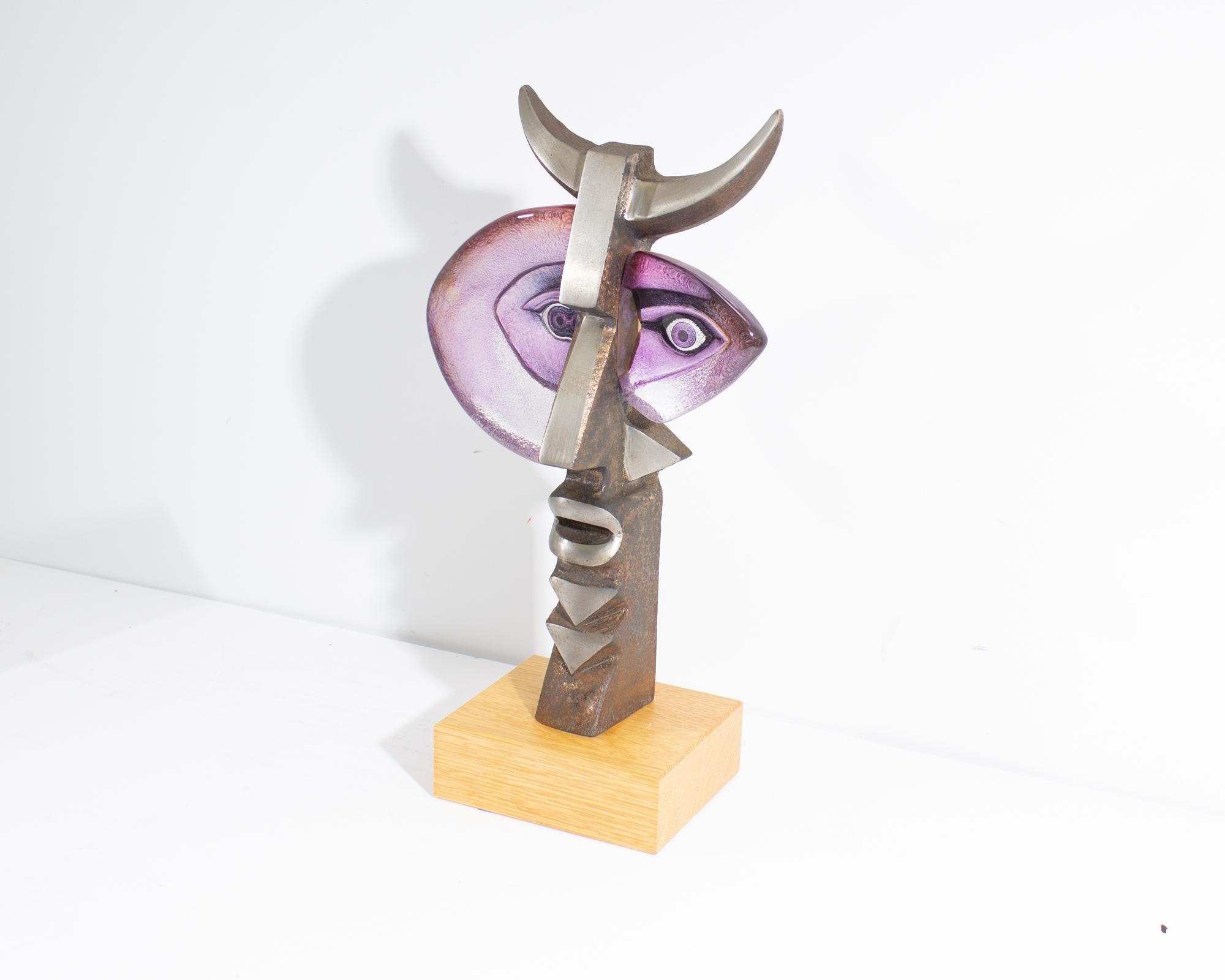 Swedish Mats Jonasson 2006 Faun Målerås Sweden Limited Edition Sculpture For Sale