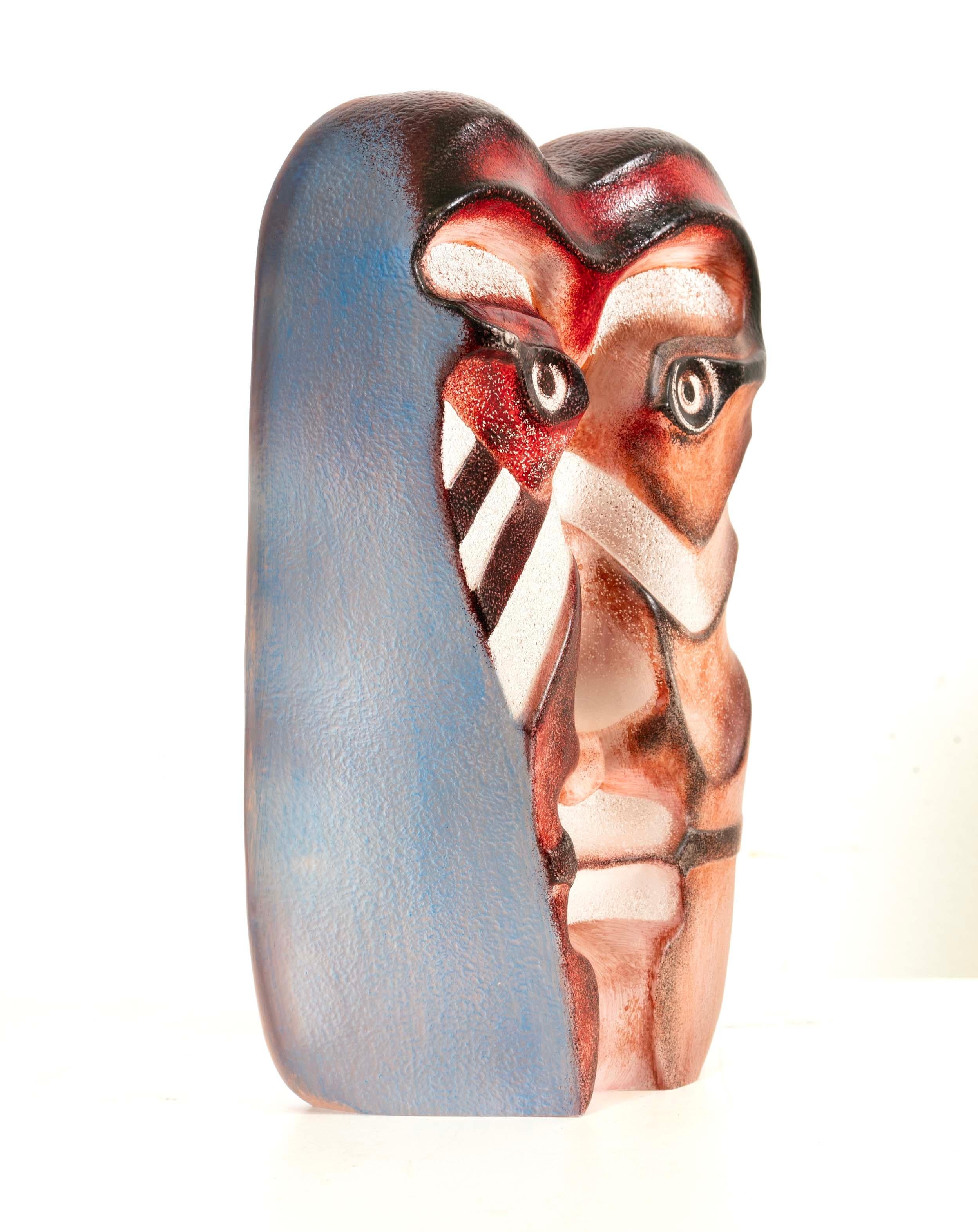 Mats Jonasson Kiwok Serie Masqot Figurita Contemporánea de Cristal de Plomo Malaras Swe Sueco en venta