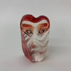 Figurine Kiwok Masqot en cristal au plomb de Mats Jonasson, série des années 1990