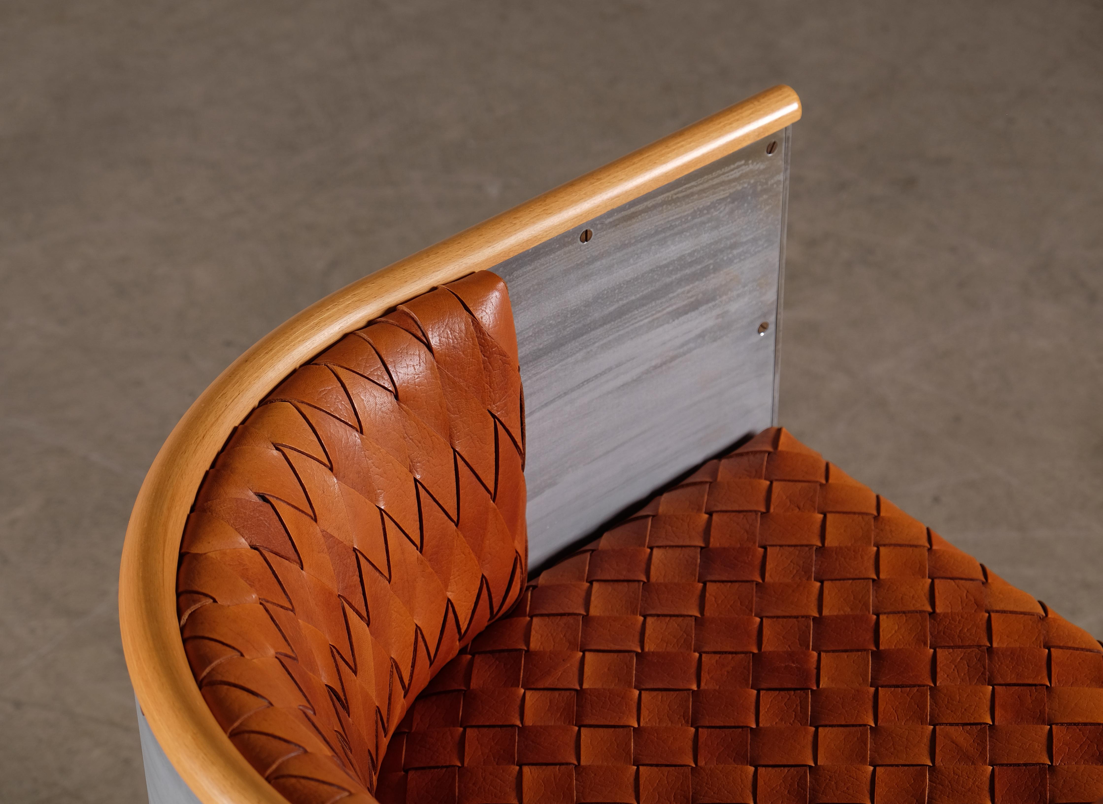 Swedish Mats Theselius 'Aluminium Chair' Edition 163/200 by Källemo, 1990s For Sale