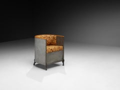 Mats Theselius 'Aluminium' Lounge Chair in Woven Birch Bark