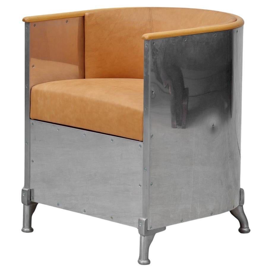 Mats Theselius Aluminium Lounge Chair by Källemo, Sweden, 1990s