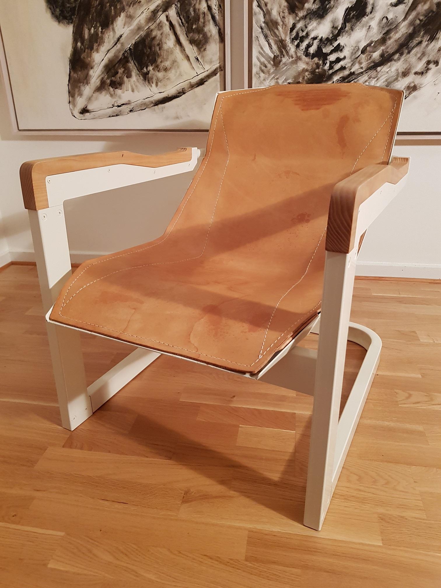 Mats Theselius Atlantic Hellride Easy Chair 1 of 3 Produced by Källemo Sweden In Good Condition For Sale In Limhamn, SE