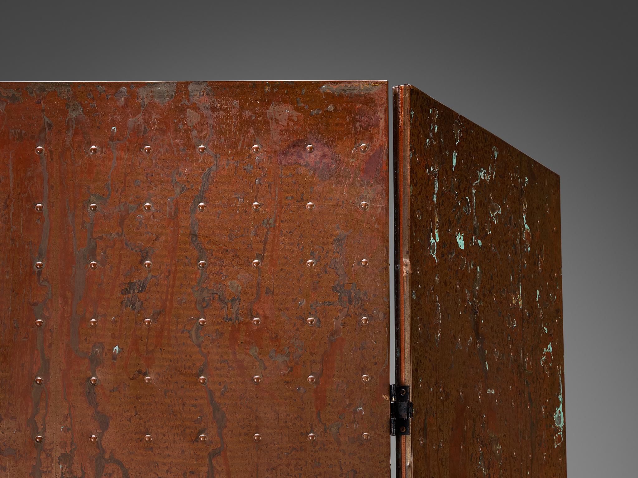 Copper Mats Theselius for Källemo AB Limited Edition Folding Screen