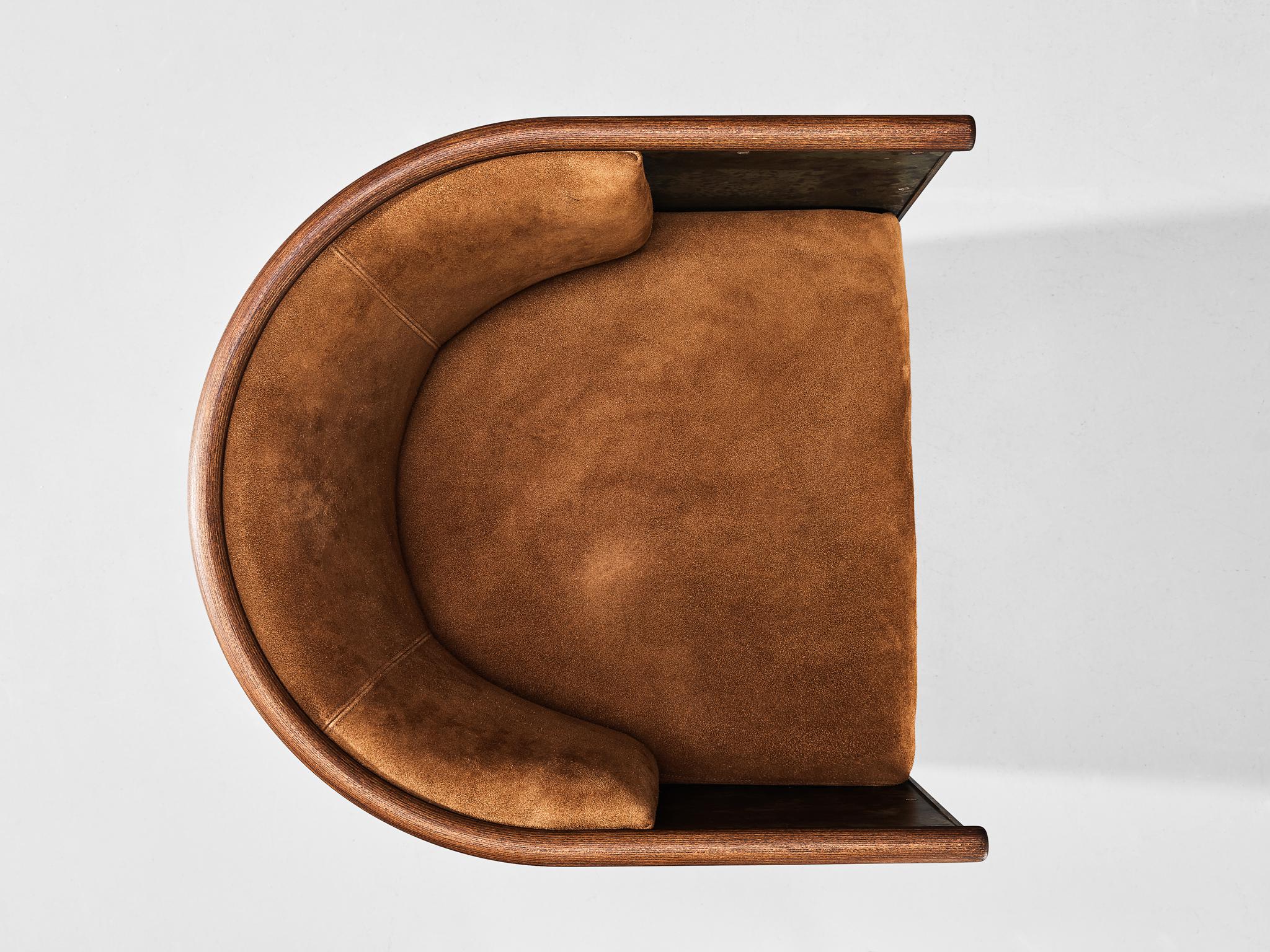 Mats Theselius for Källemo AB Limited Edition 'Järn Mocca' Lounge Chair  For Sale 3